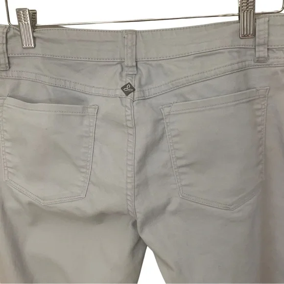 PRANA Kara Slim Leg Low Rise Stretch Jeans Light Grey Style# W4KARA115 Size 4/27 - Picture 10 of 14